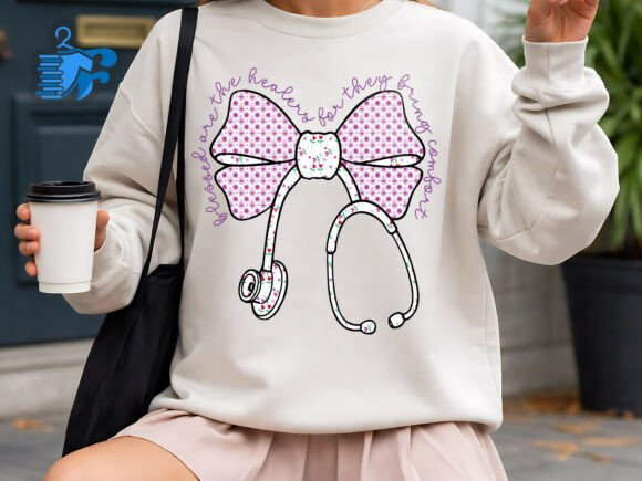 Blessed Are the Healers Nurse Bow Design