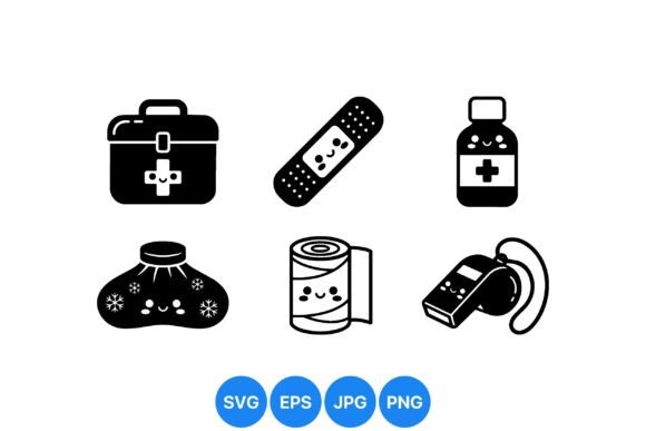 Cute Medical Supplies Clipart