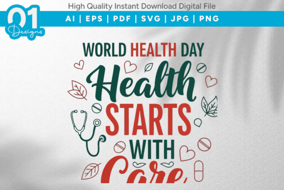 Health Starts with Care SVG