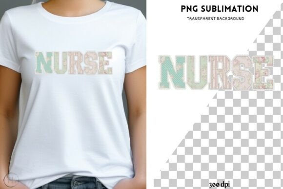 Nurse Cottage Core PNG Design