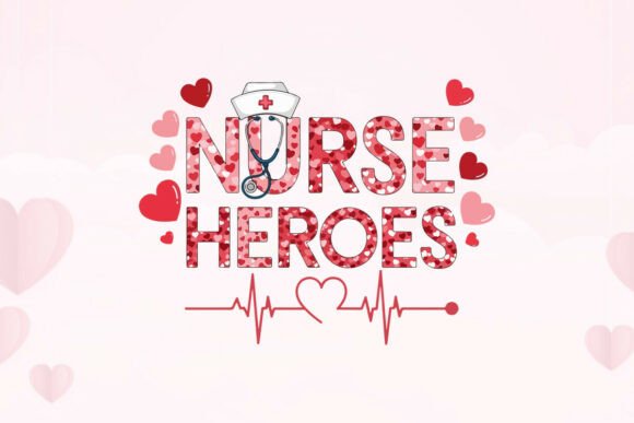Nurse Heroes Graphic Valentine T-shirt