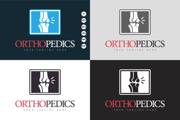 Orthopedics Medical Logo Set Vector